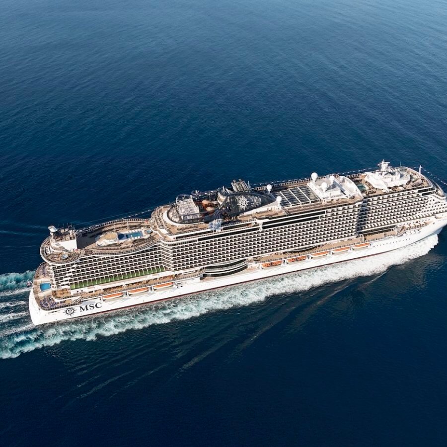 MSC Seaside pogled iz zraka