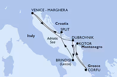 MSC Armonia iz Splita