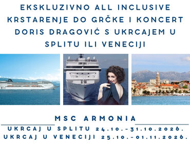Krstarenje iz Splita i koncert Doris Dragović
